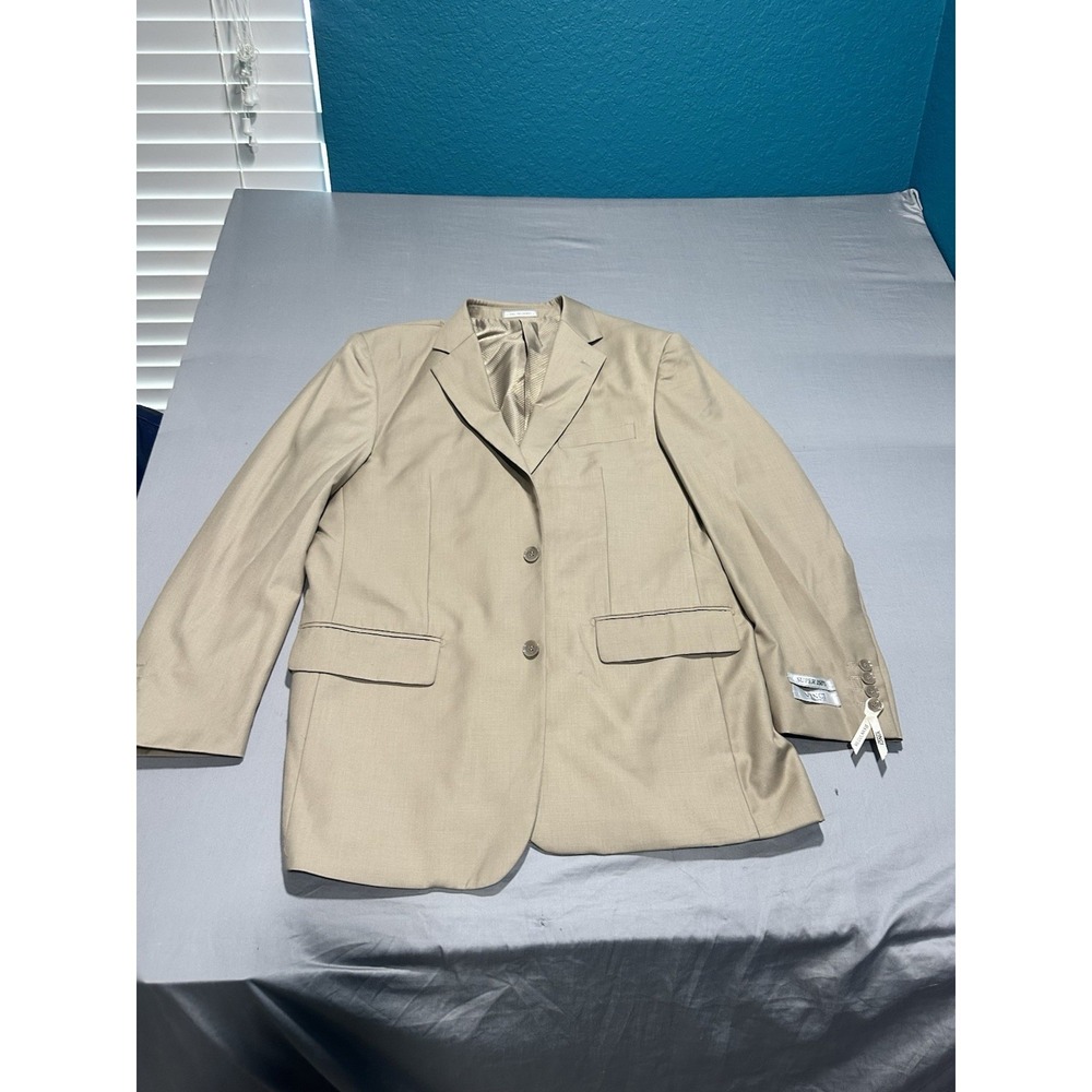 NWT Vinci Men's Tan 2 Button Blazer 42R